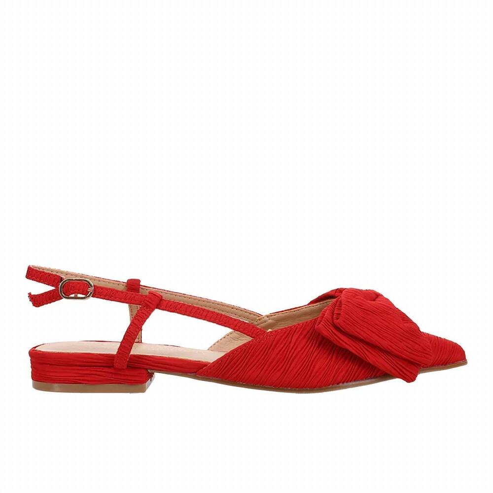 NEW CHINESE LAUNDRY women's harmony pleat slingback sandal in red